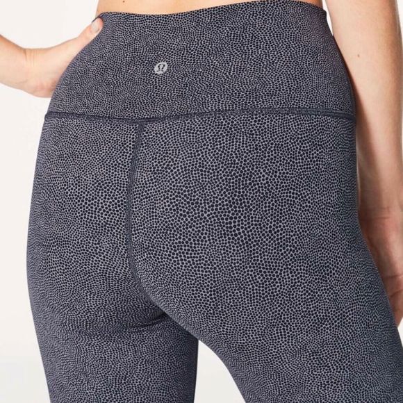 Lululemon Wunder Under High Rise Crop 21" Disperse Dusky Lavender Black Size 4 - Picture 4 of 9